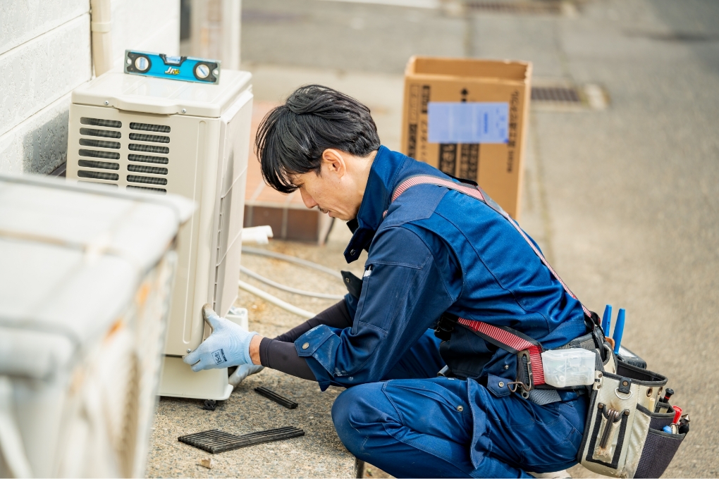 室外機の清掃による効率改善サポート